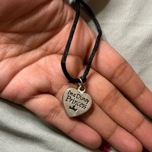 Disney Princess Silver Heart Charm Necklace